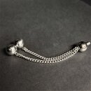 Plug ø30mm with insert 3 balls and chain