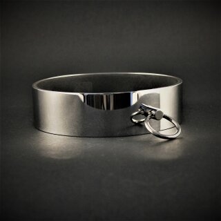 Schmuckhalsband breit mit Ring der "O"  450mm
