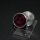 Jewel Plugs Aluminium with Straßstein – Fuchsia 40 mm