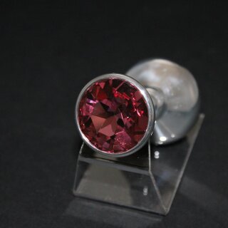 Jewel Plugs Aluminium with Straßstein – Rose 40 mm