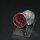 Jewel Plugs Aluminium with Straßstein – Rose 40 mm